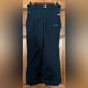Spyder Black Girls Ski Snowboard Pants